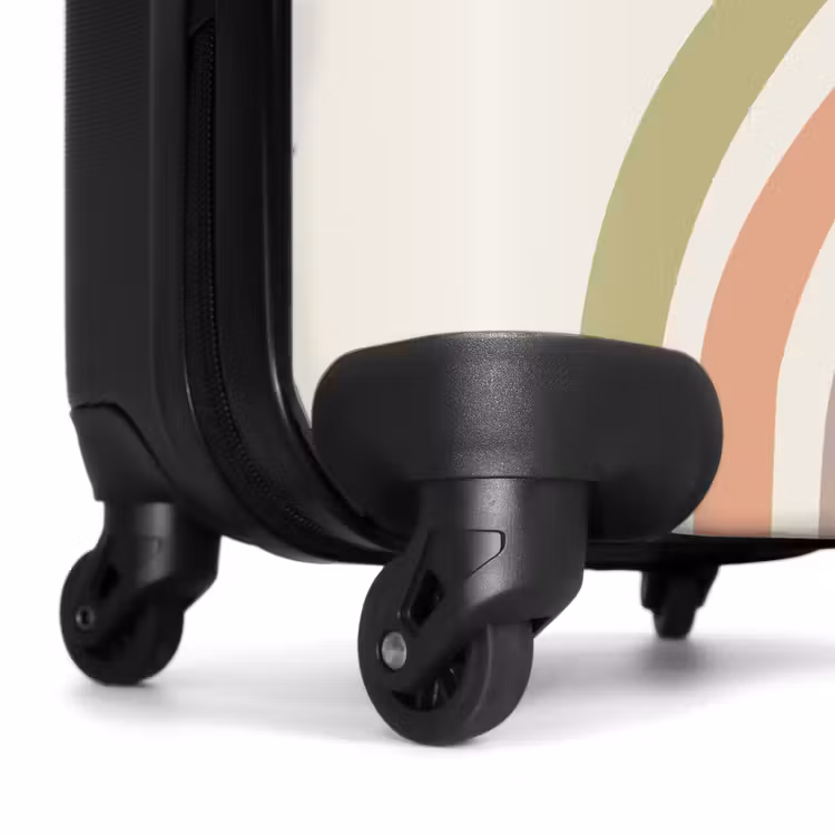 Koffer met naam - Ruwe regenboog pastel — 6