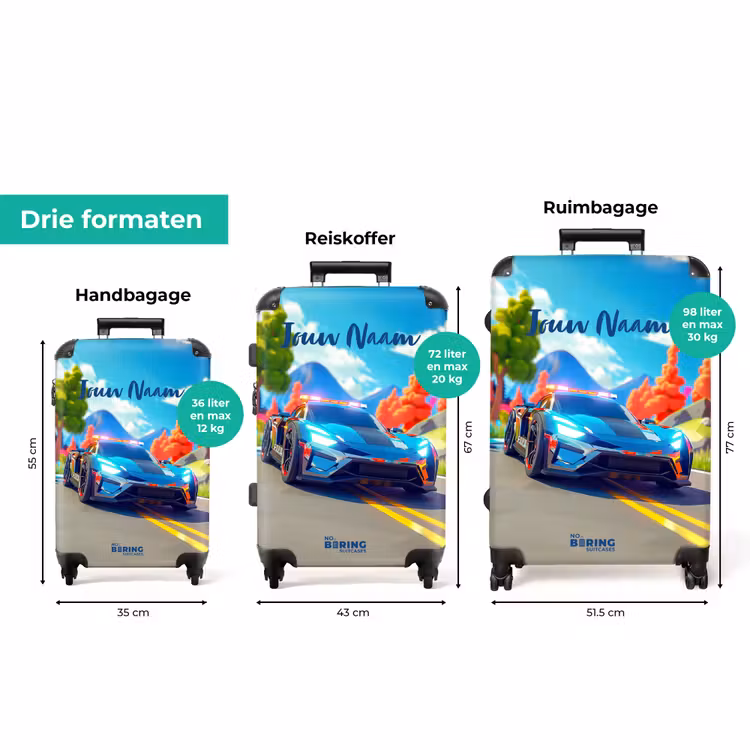Koffer met naam - Sirene speedcar — 8