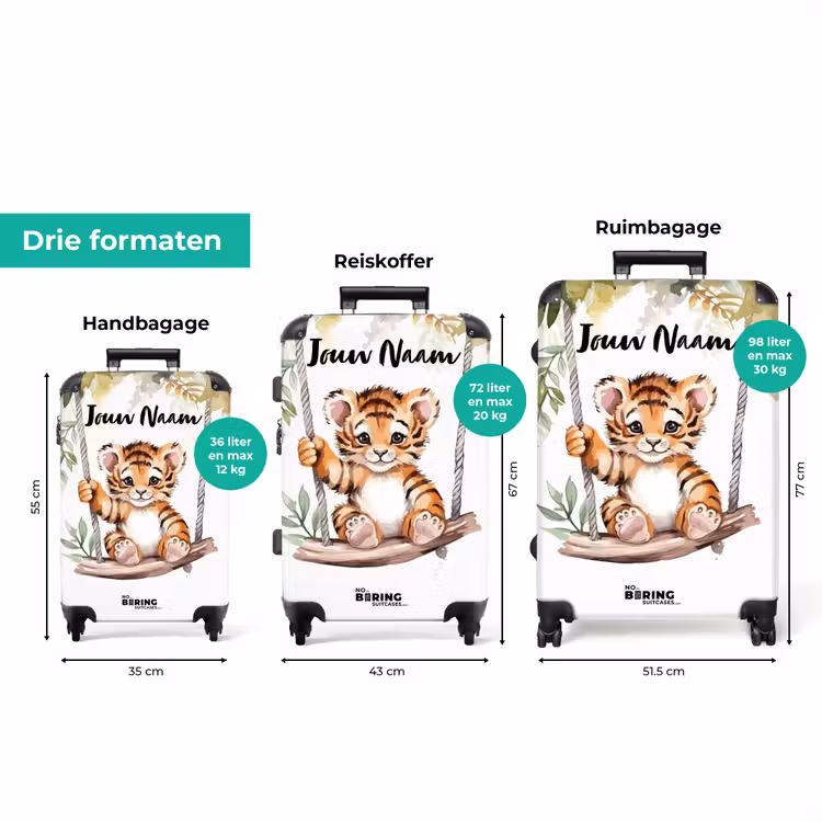 Koffer met naam - Timo tijger — 8