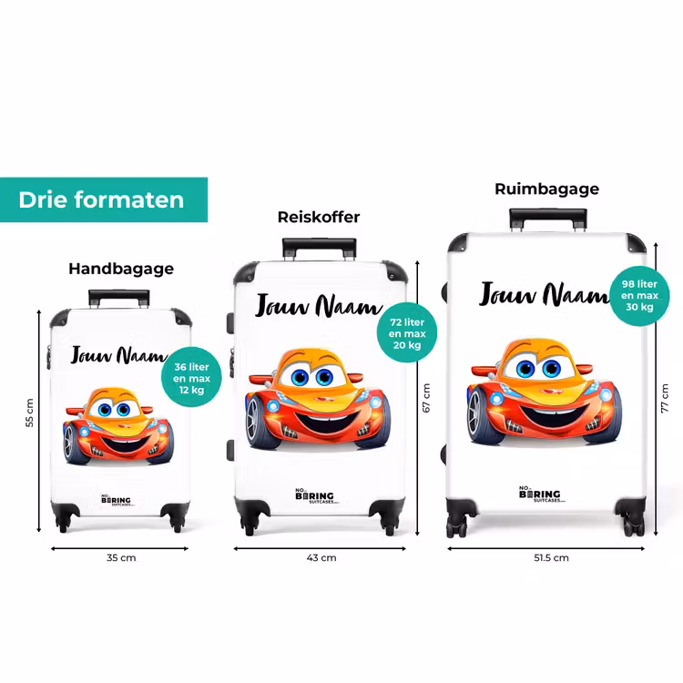 Koffer met naam - Auke auto — 8