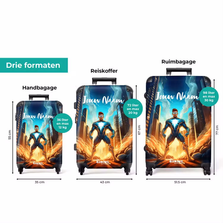 Koffer met naam - City superhero — 8