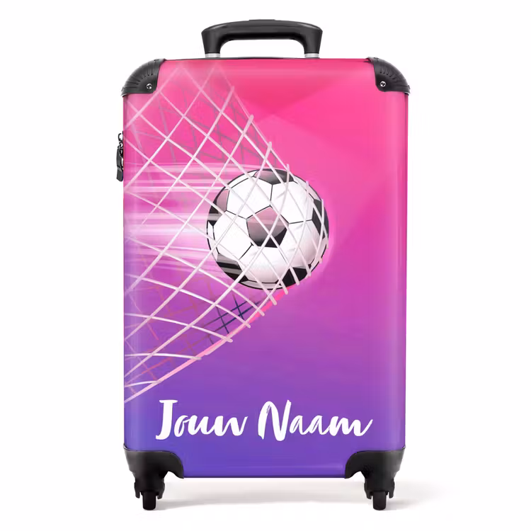 Koffer met naam - Goal-getter roze — 1