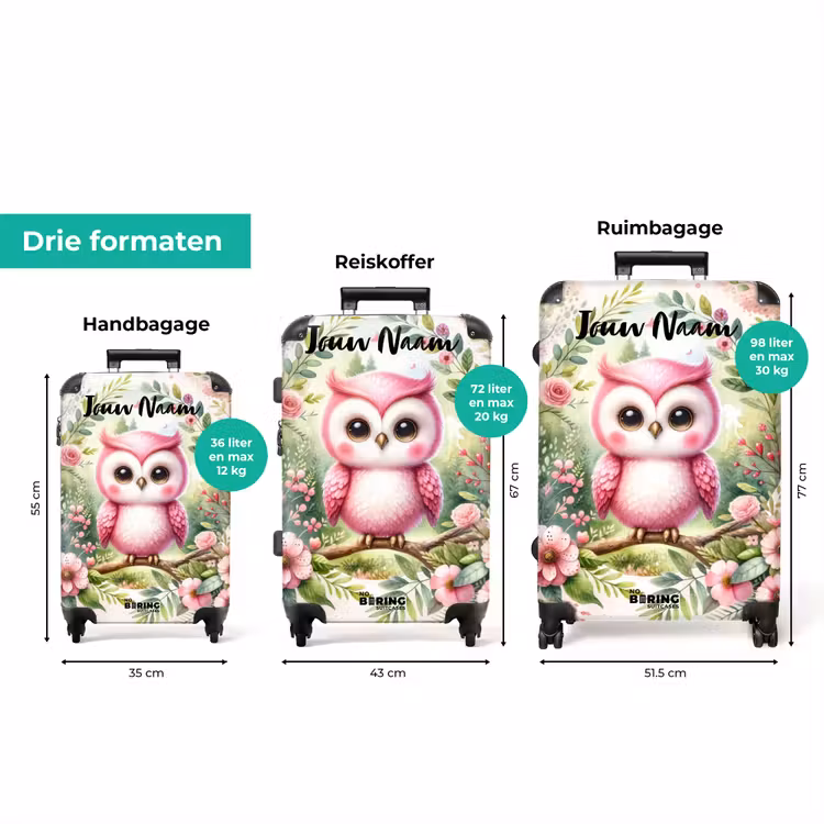 Koffer met naam - Roze Rafaël — 8