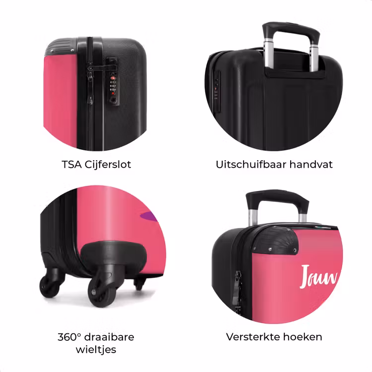 Koffer met naam - Roze ranger — 7