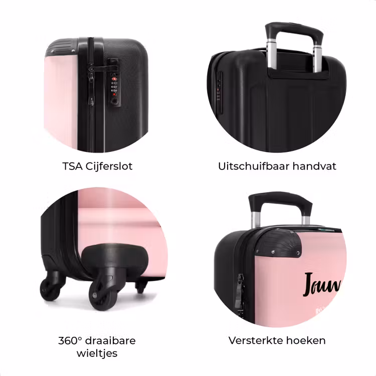 Koffer met naam - Roze Ritselaar — 7