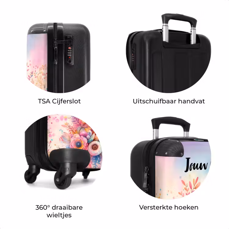 Koffer met naam - Roze Robijn — 7