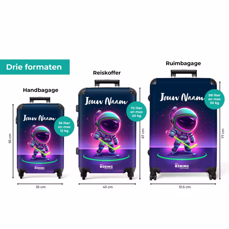 Koffer met naam - Space hockey — 8