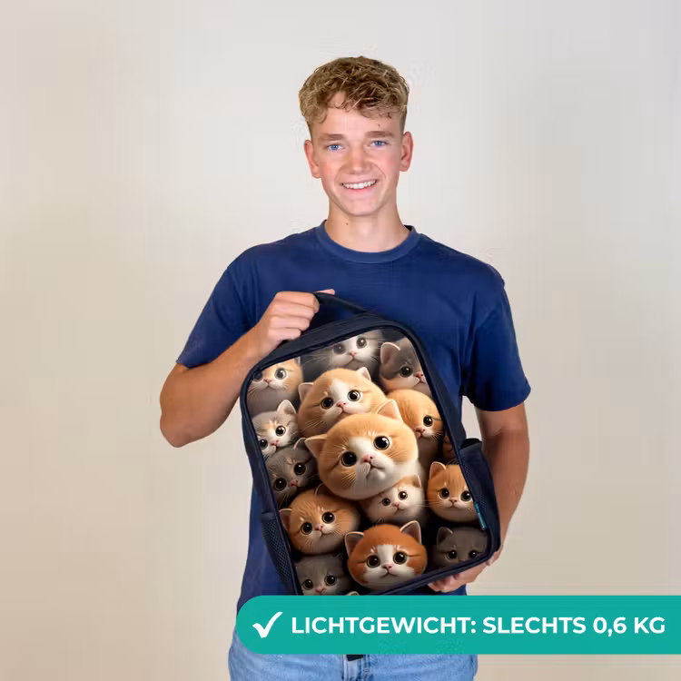 Kinderrugzak - Zwart - Knuffelkatjes — 2