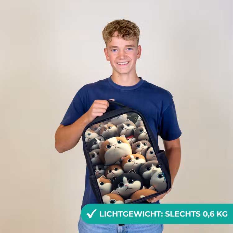 Kinderrugzak - Zwart - Lapjes Katjes — 2