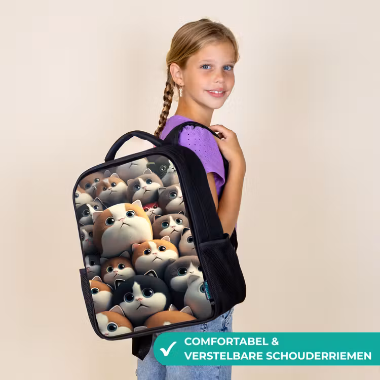 Kinderrugzak - Zwart - Lapjes Katjes — 3