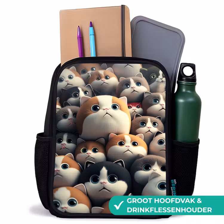 Kinderrugzak - Zwart - Lapjes Katjes — 4