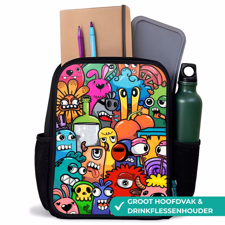 Kinderrugzak - Zwart - Monster met 1 Oog — 4