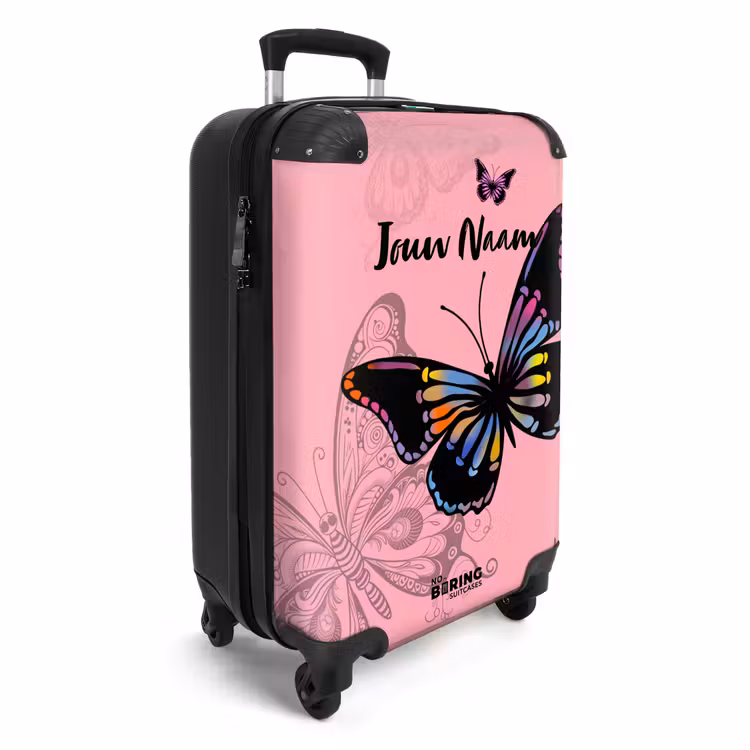 Koffer met naam - Bubblegum butterfly — 2