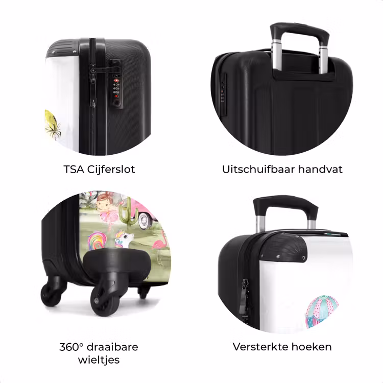 Koffer met naam - Eenhoorn safari — 7