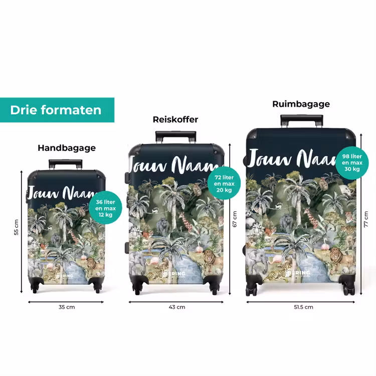 Koffer met naam - Jungle in de maneschijn — 8