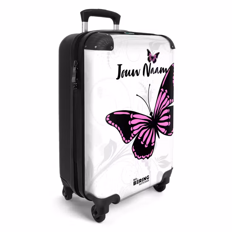 Koffer met naam - Magenta monarch — 2