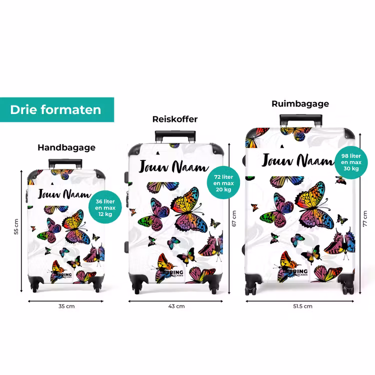 Koffer met naam - Vlinderstorm — 8