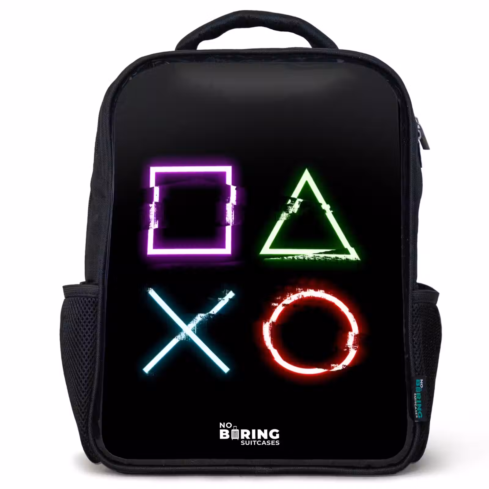 Kinderrugzak met naam - Zwart - Knoppen van een gameconsole — 1
