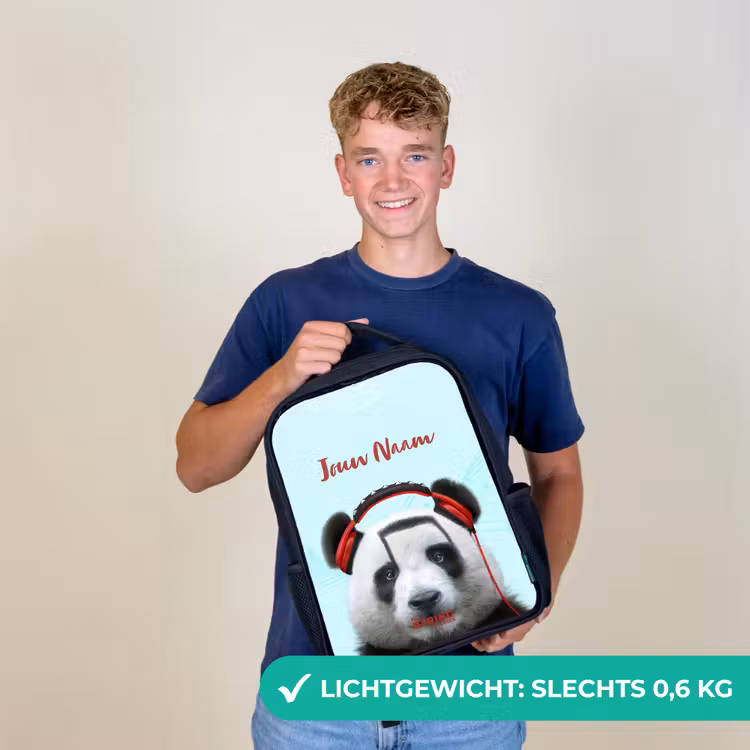 Kinderrugzak - Zwart - Kees de Panda — 2