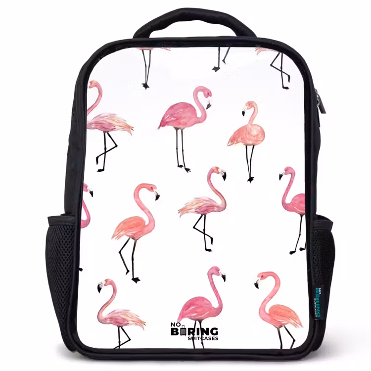 Kinderrugzak - Zwart - Flamingo feestje β 1