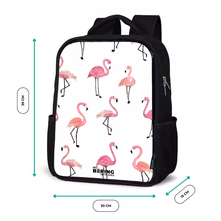 Kinderrugzak - Zwart - Flamingo feestje β 5