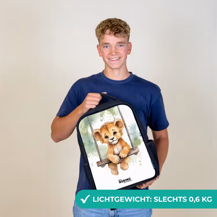 Kinderrugzak - Zwart - Lucas leeuw — 2