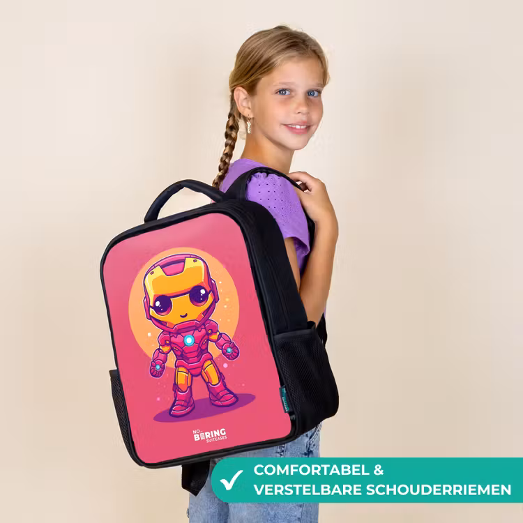 Kinderrugzak - Zwart - Roze ranger — 3