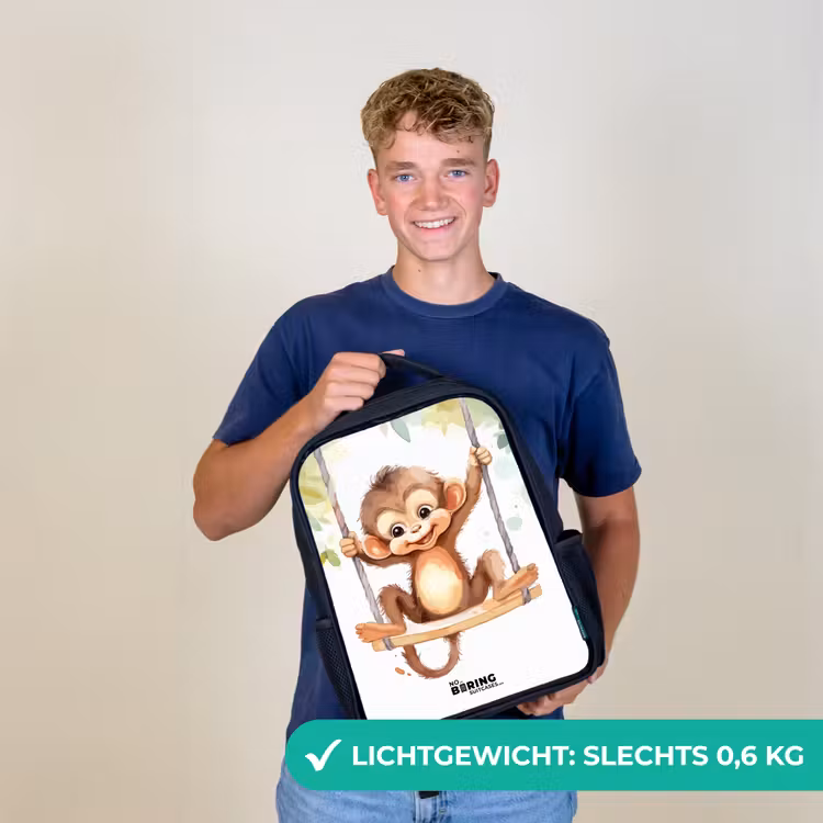 Kinderrugzak - Zwart - Schommelende grote aap — 2