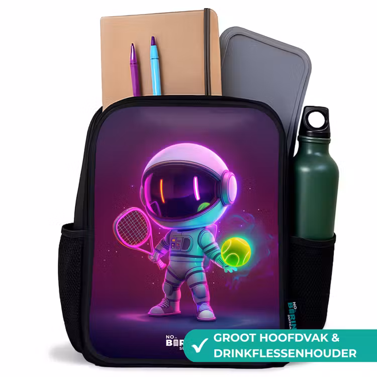 Kinderrugzak - Zwart - Space tennis — 4