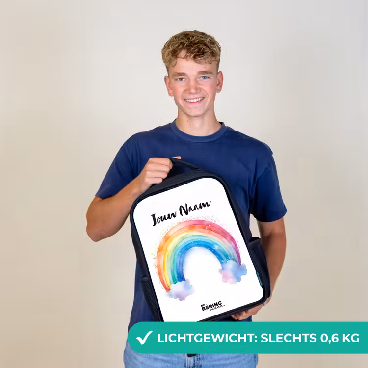 Kinderrugzak - Zwart - Waterverf wonderboog — 2