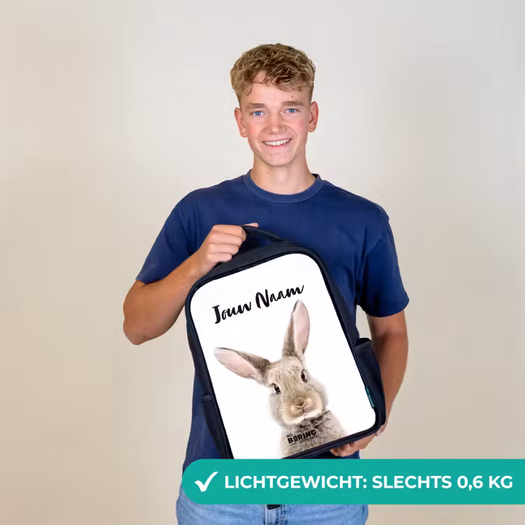 Kinderrugzak - Zwart - Koen Konijn — 2