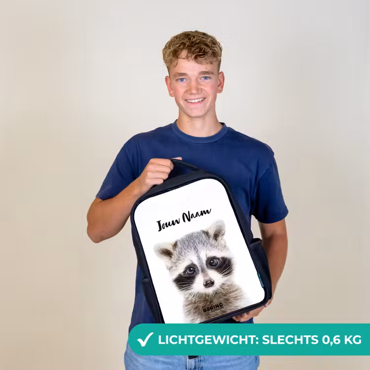 Kinderrugzak - Zwart - Rachid Racoon — 2