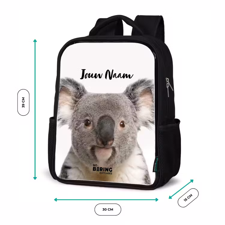 Kinderrugzak - Zwart - Schattige Koala Beer — 5