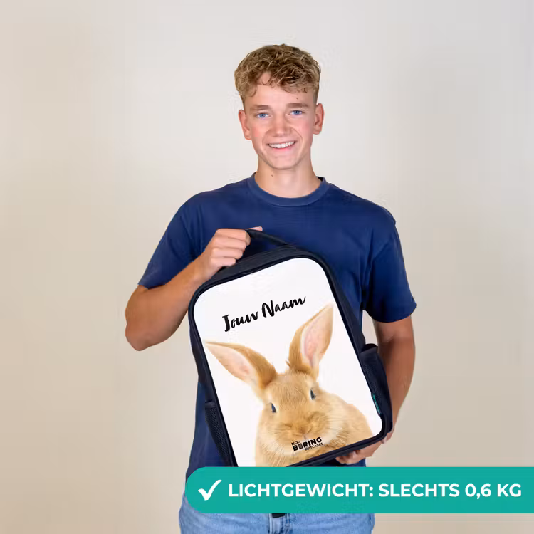 Kinderrugzak - Zwart - Snuffels met Tevreden Hoofd — 2