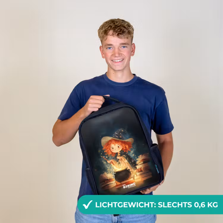 Kinderrugzak - Zwart - Heks met Sprankelende Toverdrank — 2