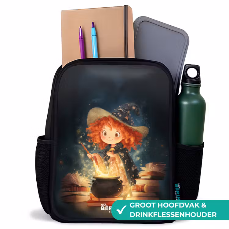 Kinderrugzak - Zwart - Heks met Sprankelende Toverdrank — 4