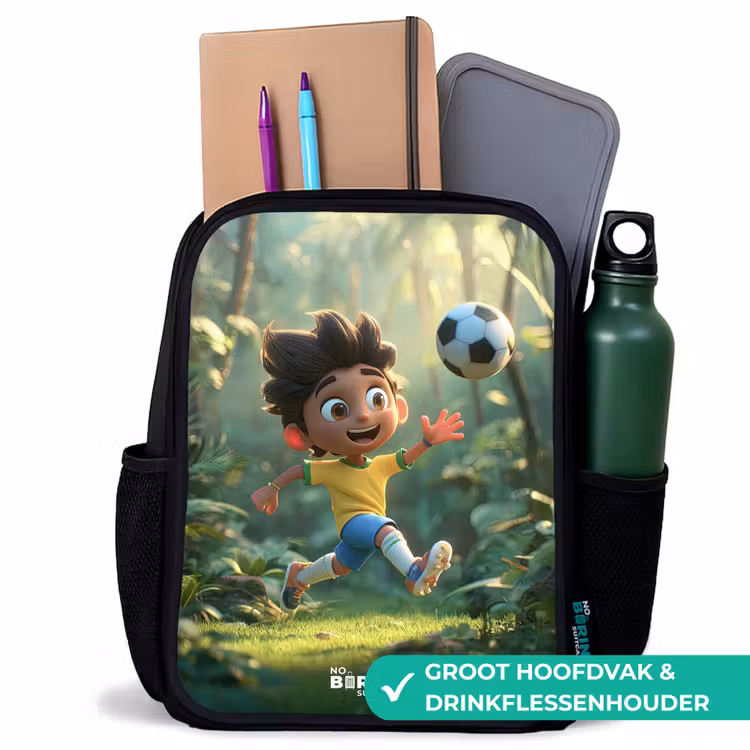 Kinderrugzak - Zwart - Voetbal - Jongen - Bos β 4