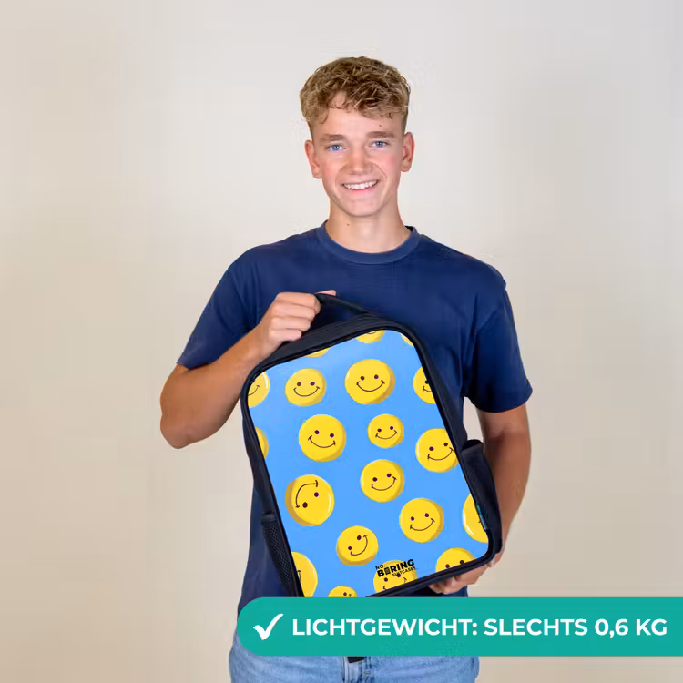 Kinderrugzak - Zwart - Vrolijke smileyregen β 2