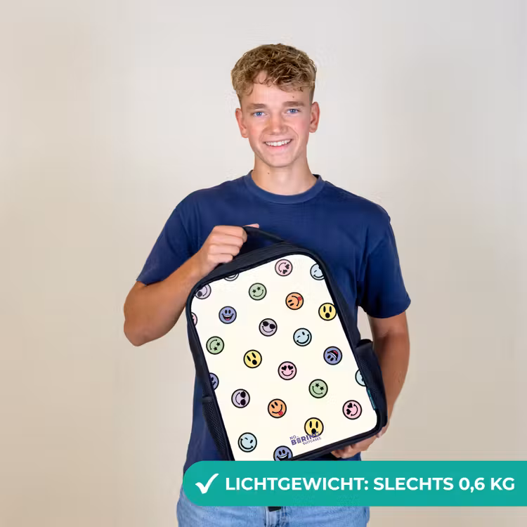 Kinderrugzak - Zwart - Speelse smiley-mix — 2