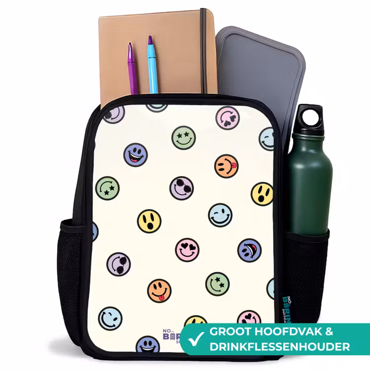 Kinderrugzak - Zwart - Speelse smiley-mix — 4