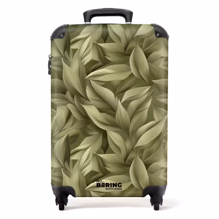 Koffer - Bladeren - Modern - Groen — 1
