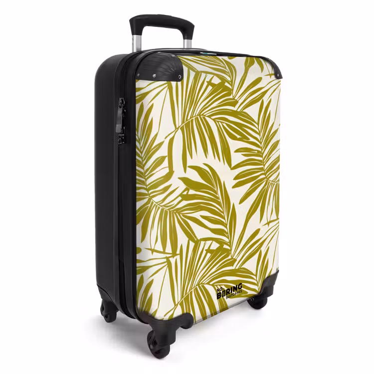Koffer - Palmblad - Patroon - Groen — 4