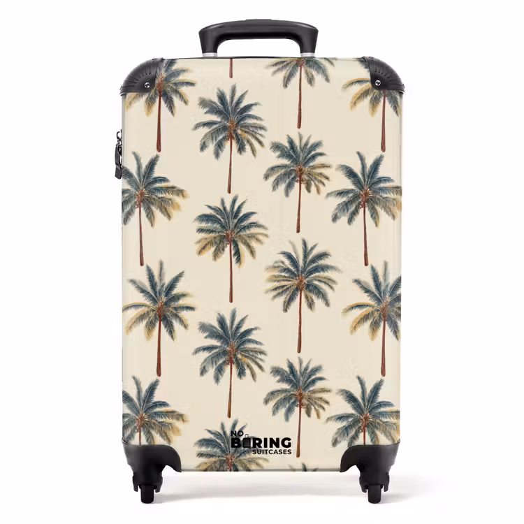 Koffer - Palmbomen - Tropisch - Groen — 1