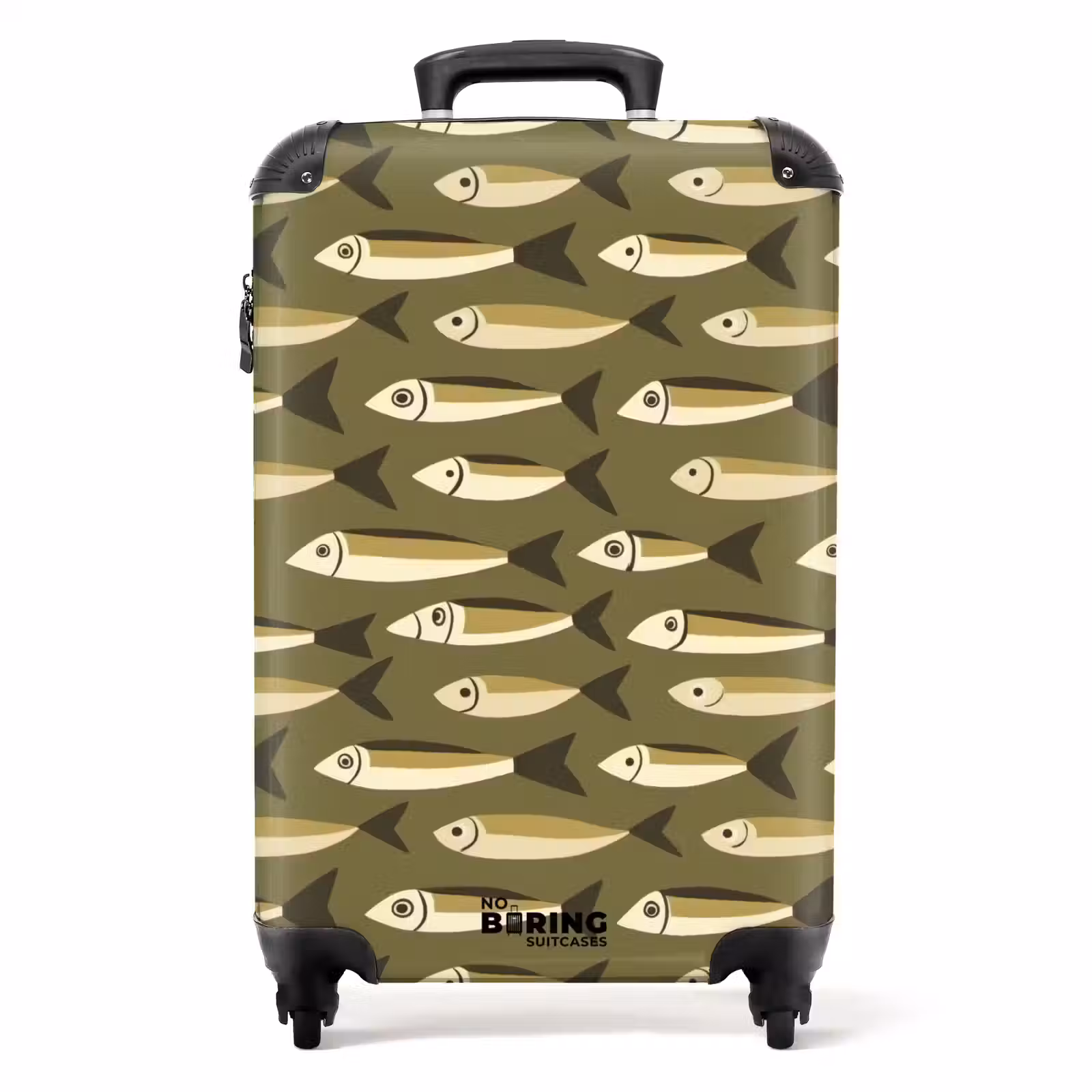 Koffer - Vis - Patroon - Groen — 1