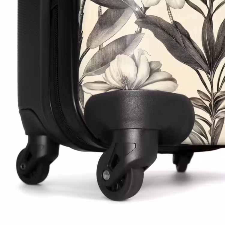 Koffer - Klassiek - Botanisch - Zwart - Beige — 6