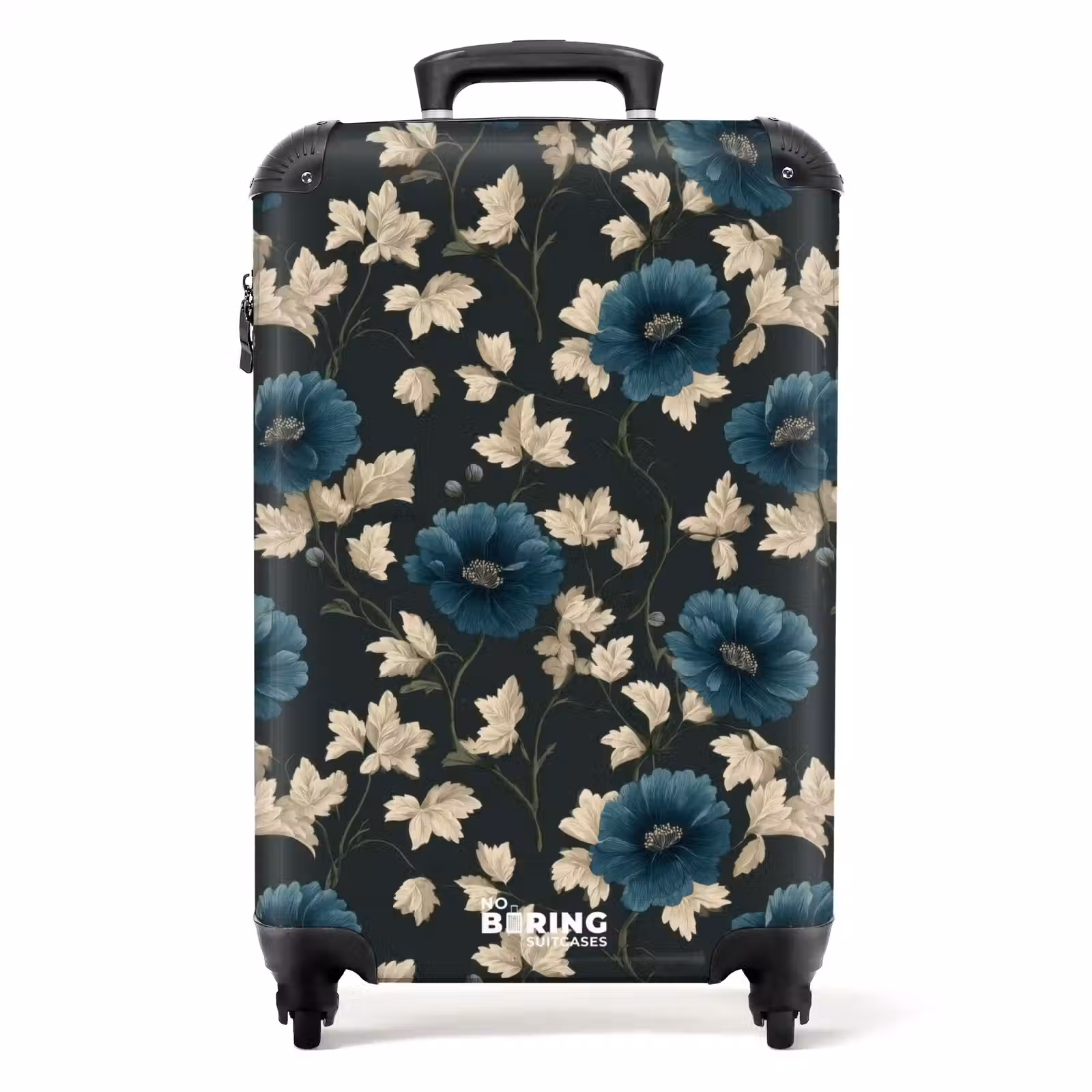 Koffer - Botanisch - Bloemen - Blauw — 1