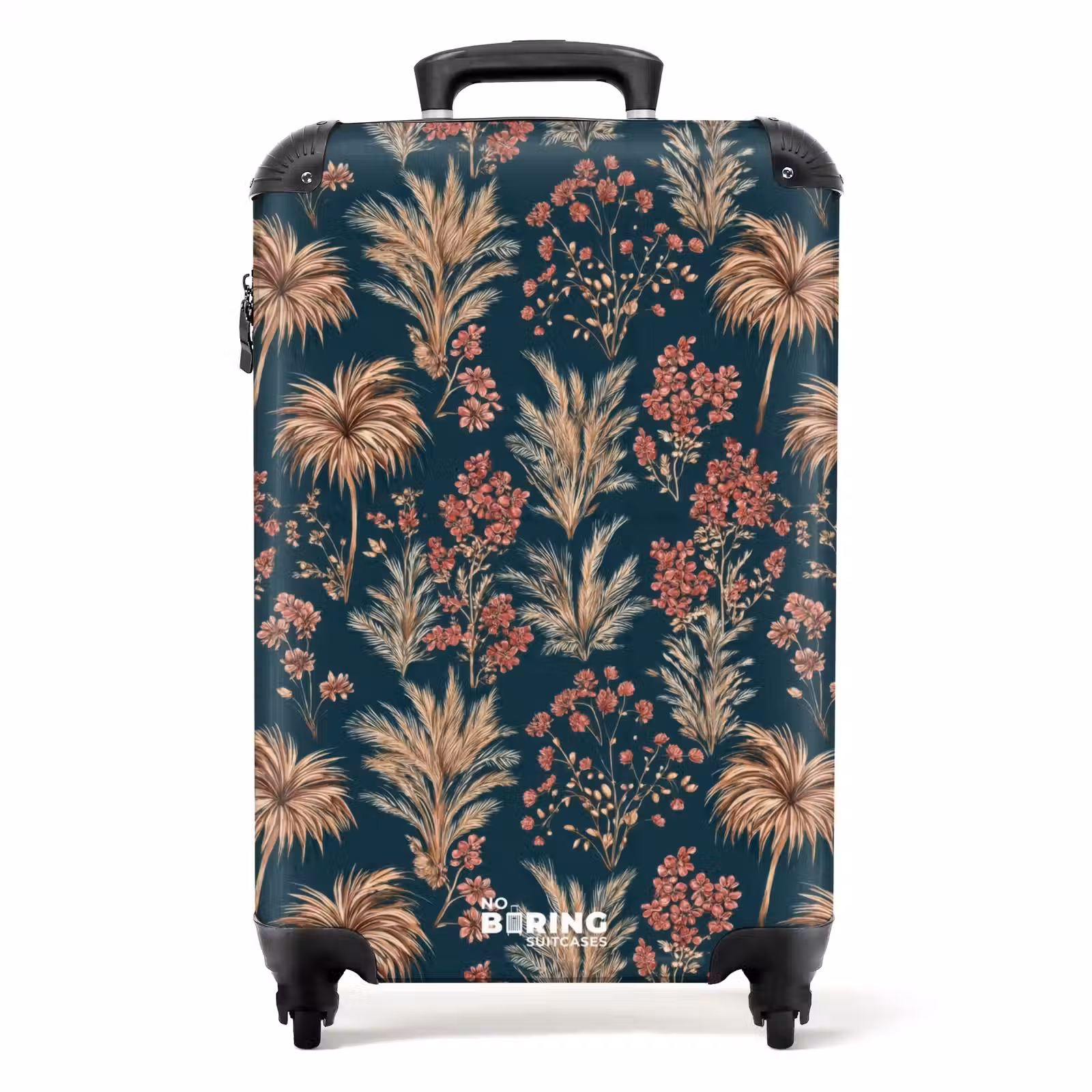 Koffer - Botanisch - Patroon - Blauw — 1