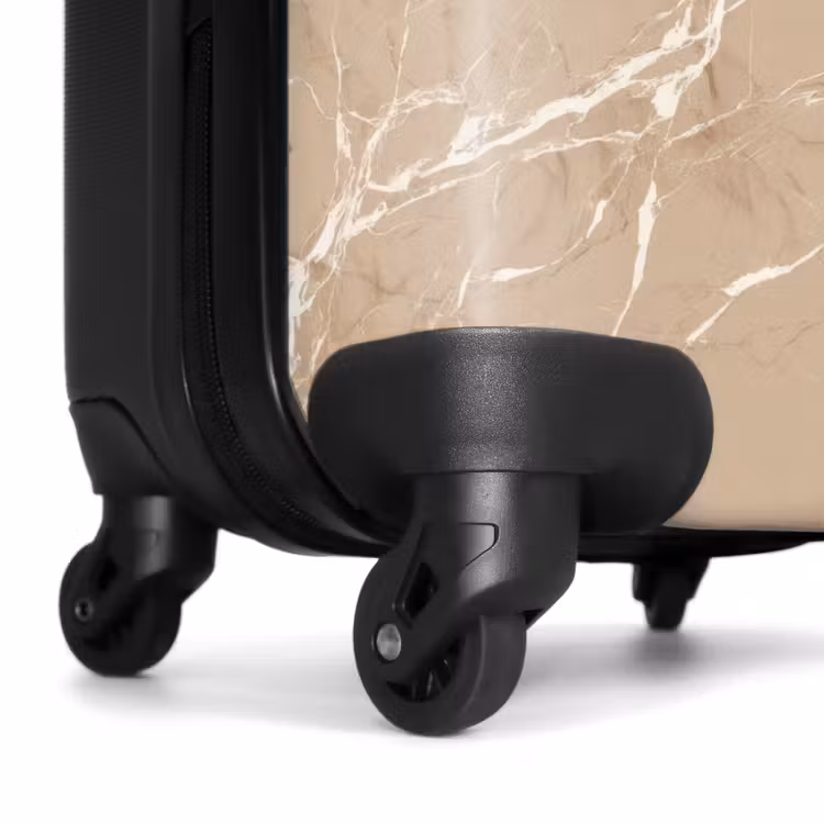 Koffer - Beige - Marmer - Organisch - Wit — 6