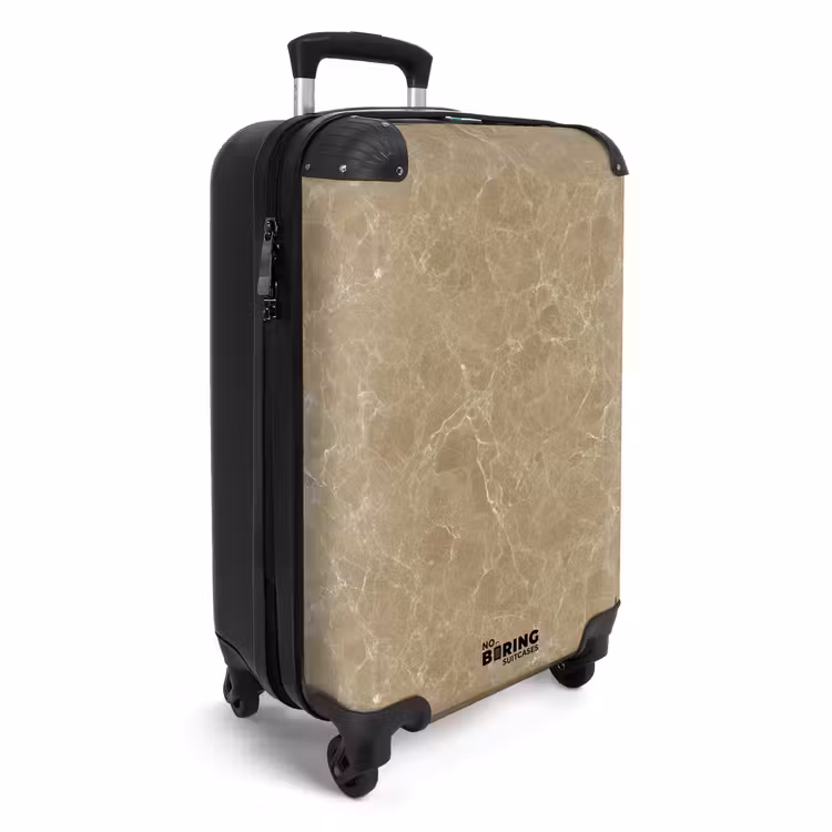 Koffer - Beige - Marmer - Witte aders — 4