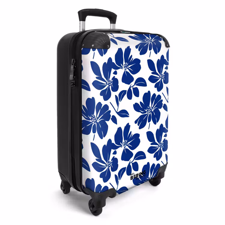 Koffer - Floraal - Modern - Blauw — 4